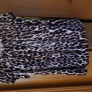 Worthington blouse, animal print. 2X